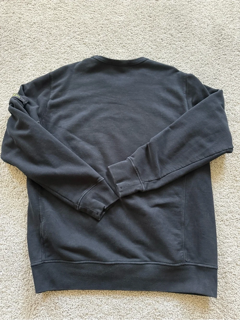 Stone Island Black XXL Crewneck Sweatshirt Compass Patch Streetwear